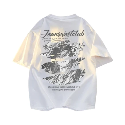 JEANSWEST CLUB x SHENGSIJUE,LIANMINGKUAN T Shirt Unisex белый
