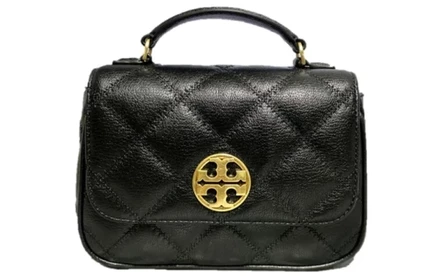 Женская сумка Tory Burch TB Willa Mini Square Flap кожаная