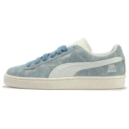 Мужские кроссовки Puma Suede Basketball, сине-бежевые