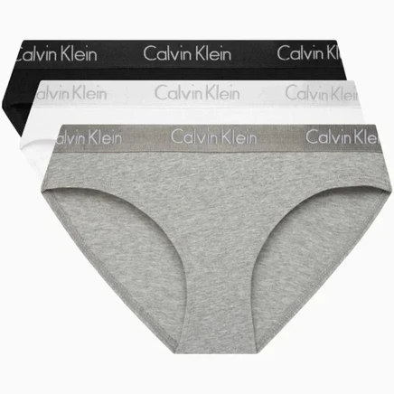 Женские трусы Calvin Klein, 3 пары, черные, белые и серые