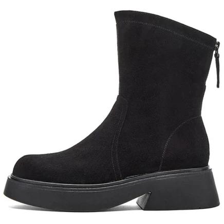 Женские ботильоны Nine West на флисе, каблук 5 см, черные