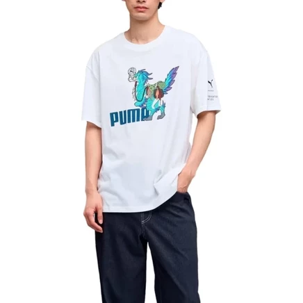 Унисекс футболка Puma x Monster Hunter Wilds, белая