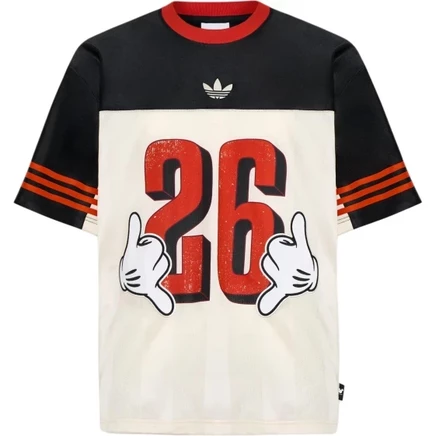 Унисекс футболка adidas Originals x Disney, черно-белая