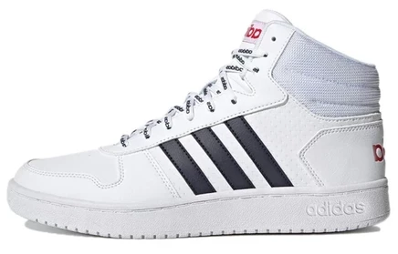 Мужские кеды Adidas Hoops 2.0 Mid, бело-синие