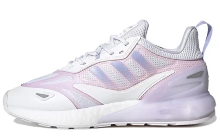 Женские кроссовки Adidas ZX 2K Boost 2.0, бело-фиолетовые