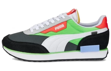 Кроссовки Puma Future Rider Play On, черно-салатовые