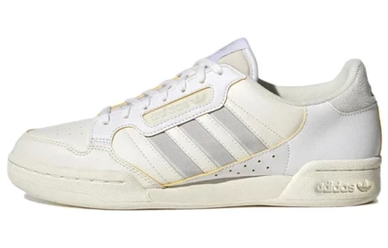 Женские кроссовки Adidas Continental 80, бело-серо-бежевые