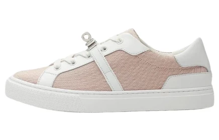Женские кеды Hermes Day Low, розово-белые
