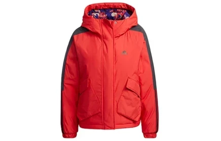 Женская зимняя куртка Adidas, красная