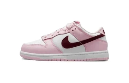 Кроссовки для малышей Nike Dunk Low, розово-красно-белые