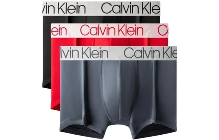 Мужские трусы Calvin Klein, 3 пары: черные, серые, красные