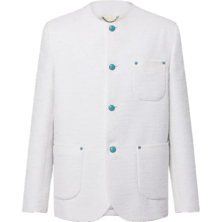 Женская куртка Louis Vuitton Chic Collarless, белая