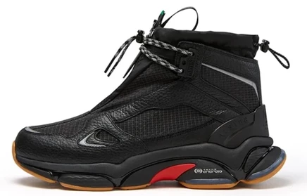Мужские высокие кеды Fila Fusion X Aries, черно-красные