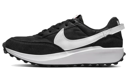 Женские кроссовки Nike Waffle Debut, черно-белые