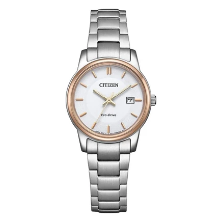 Женские часы Citizen EW2319-71A, белый циферблат