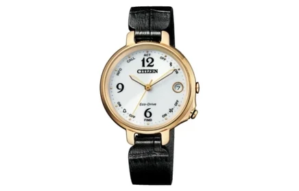 Часы Citizen Eco-Drive Collection с кожаным ремешком, белые