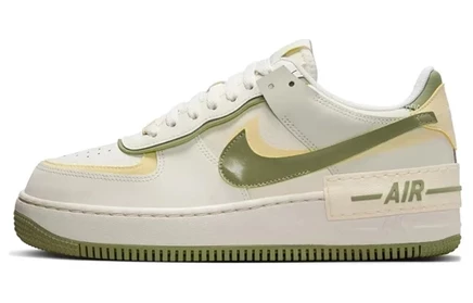 Женские кроссовки Nike Air Force 1 Shadow, бело-зеленые