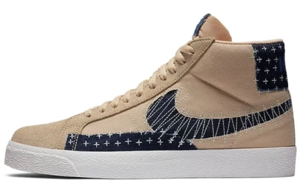 Мужские кеды Nike SB Blazer Mid Sashiko, бежевые