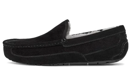 Мужские мокасины UGG Ascot Corduroy II, черные