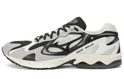 Мужские кроссовки Mizuno Wave Solar Low, серо-черно-белые