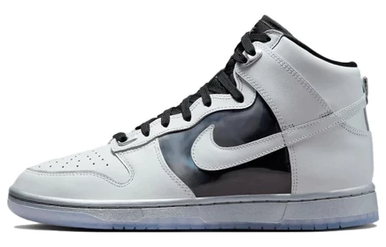 Женские кроссовки Nike Dunk High SE Chrome, серебристые