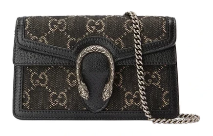 Женская сумка Gucci Dionysus GG Super Mini, черная