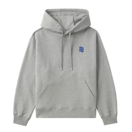 ADER ERROR Logo patch Cotton Hoodie серый