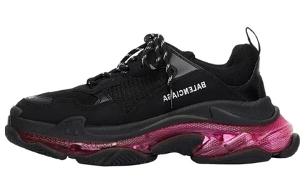 Мужские кроссовки Balenciaga Triple S, неоново-розовые