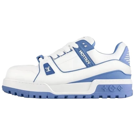 Женские кроссовки Louis Vuitton Trainer Maxi, бело-синие