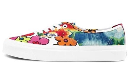 Мужские кеды Vans Authentic 44 DX, бело-сине-розовые