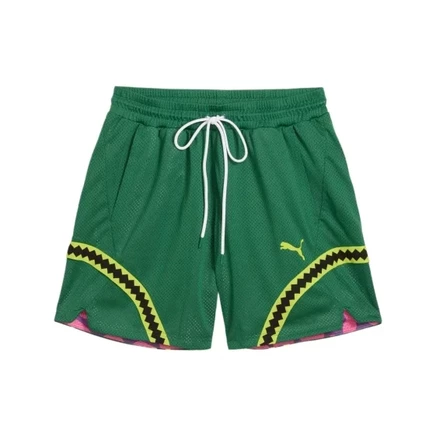Мужские шорты Puma Hoops X Tortugas Ninja, зелёные