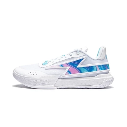 Кроссовки баскетбольные мужские для игр Li-Ning Wade Flash Raz Fuego white blue