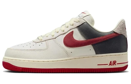 Мужские кеды Nike Air Force 1 Low, бело-красные