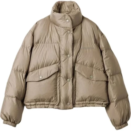 MIU MIU Down Jacket Women's Mud Gray mud gray