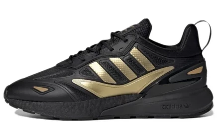 Кроссовки adidas ZX 2K Boost 2.0, черно-золотые