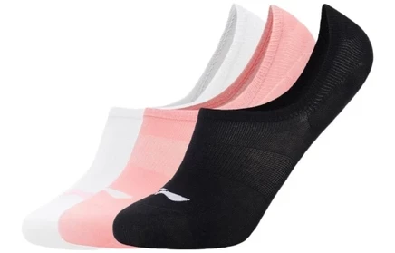 Женские носки Li-Ning, 3 пары, бело-розово-черные