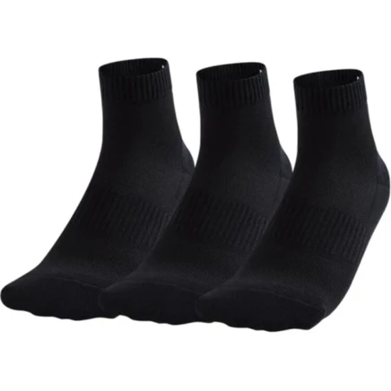 Anta Variety Training Collection Running Socks Unisex 3 Pack Basic Black 3 pack (basic black)