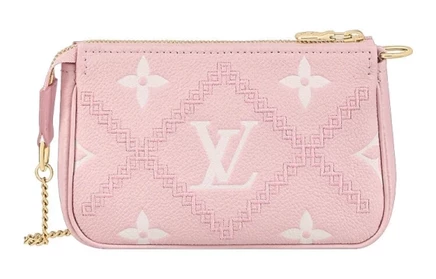 Женская сумка Louis Vuitton Mini Pochette, розовая