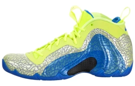 Мужские кроссовки Nike Air Flightposite, сине-жёлтые