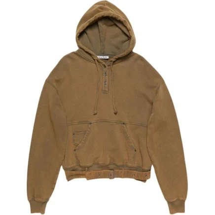 Женский свитшот Acne Studios Mud Brown, коричневый
