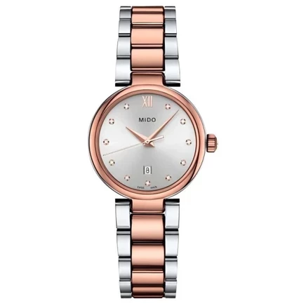 Женские наручные часы Mido Baroncelli, серебристо-серые