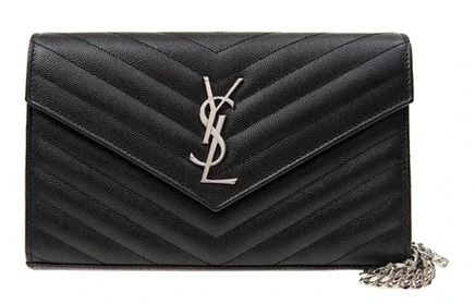 Женская сумка Yves Saint Laurent Cassandre, чёрная