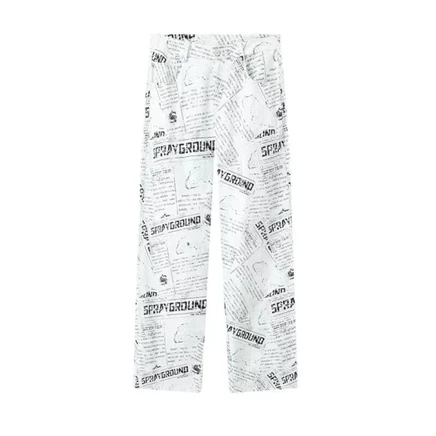 Унисекс брюки Sprayground, белые