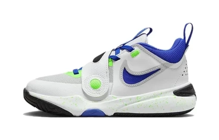 Детские кроссовки Nike Team Hustle D11 PS, зелено-синие