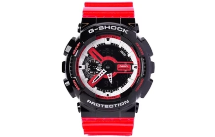 Мужские часы Casio GA-110RB-1A, черный циферблат