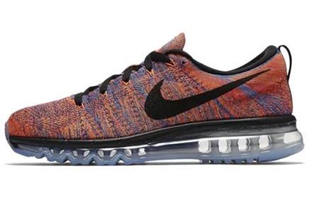 Мужские кроссовки Nike Flyknit Air Max, сине-красные