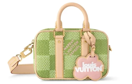 Женская сумка Louis Vuitton Nano Porte Documents, зеленая