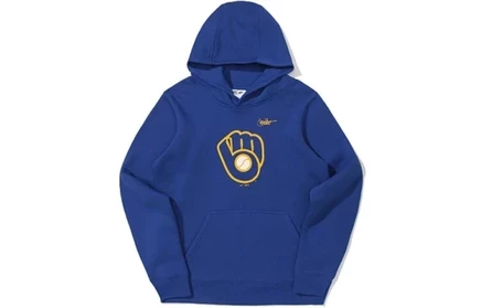 Мужское худи Nike Milwaukee Brewers Cooperstown, синее