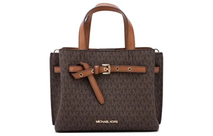 Женская сумка Michael Kors Emilia, экокожа, кофейная