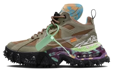 Мужские кроссовки Nike Off-White Terra Forma, серо-зеленые